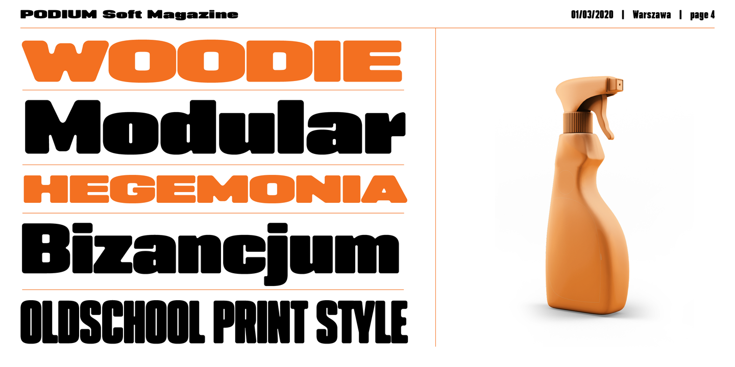 PODIUM Soft Medium Font preview